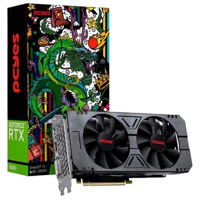  PCyes NVIDIA RTX 2060 Graffiti Series, 6GB, GDDR6, Preto - PA2060RTX6GDF