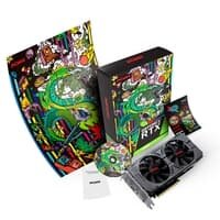 Placa de Vídeo PCyes NVIDIA RTX 2060 Graffiti Series, 6GB, GDDR6, Preto - PA2060RTX6GDF