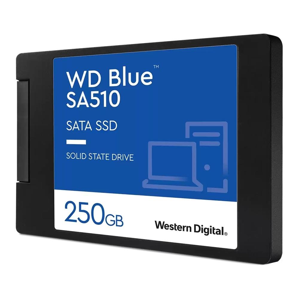 Imagem 2 de 3 do produto SSD SanDisk, 250GB, SATA III, 2.5", Leitura: 555MB/s, Gravação: 440MB/s, Preto - WDS250G3B0A