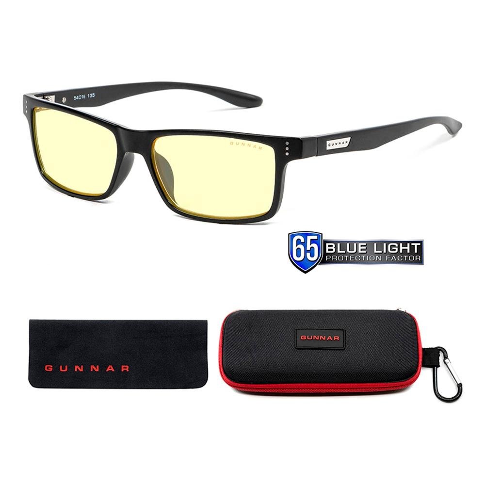 Imagem 4 de 4 do produto Óculos Gunnar Cruz, com Filtro de Luz Azul,  Âmbar Amarelo, Armação Ônix Preto - CRU-00101