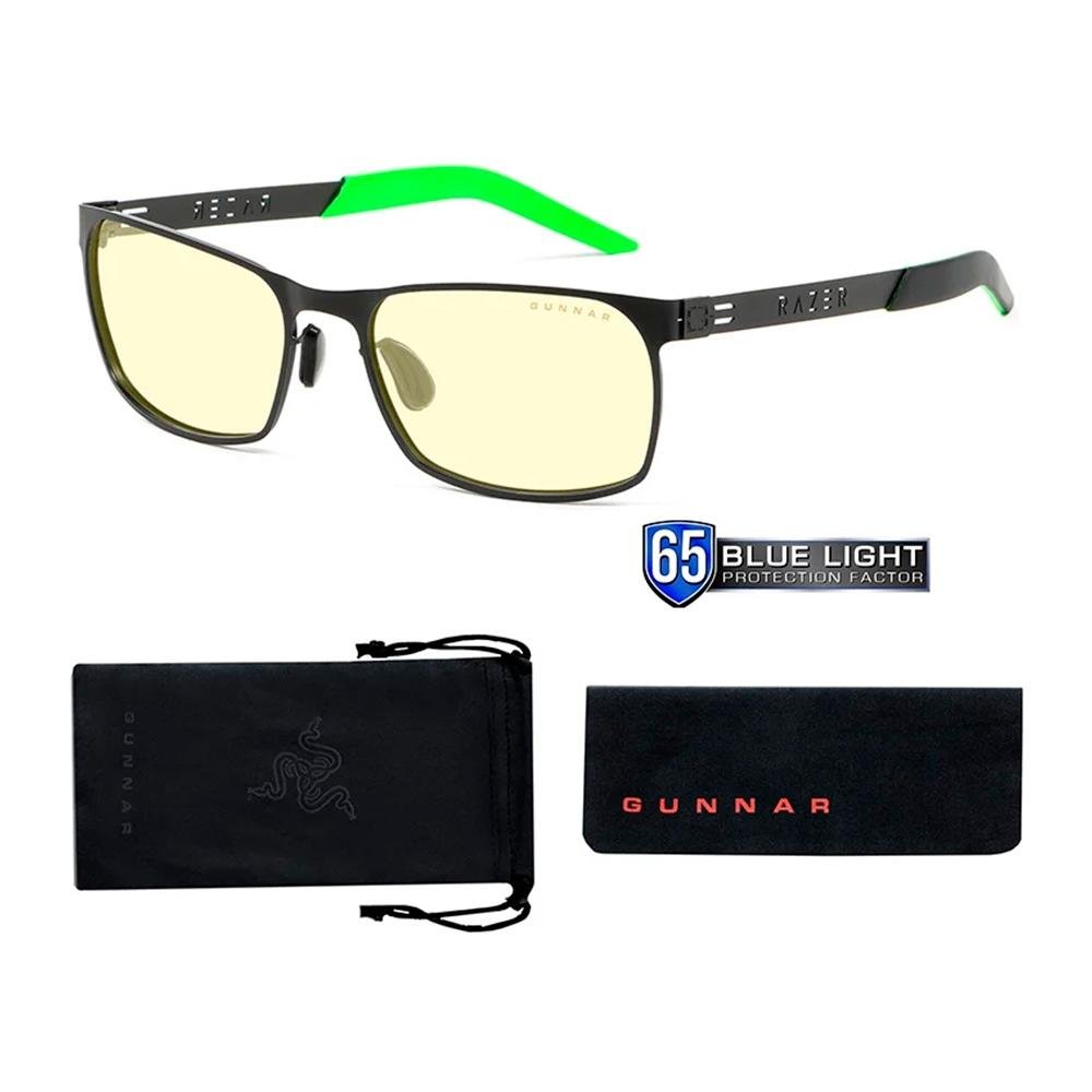 Óculos Gamer Gunnar Razer FPS Preto Verde | KaBuM!