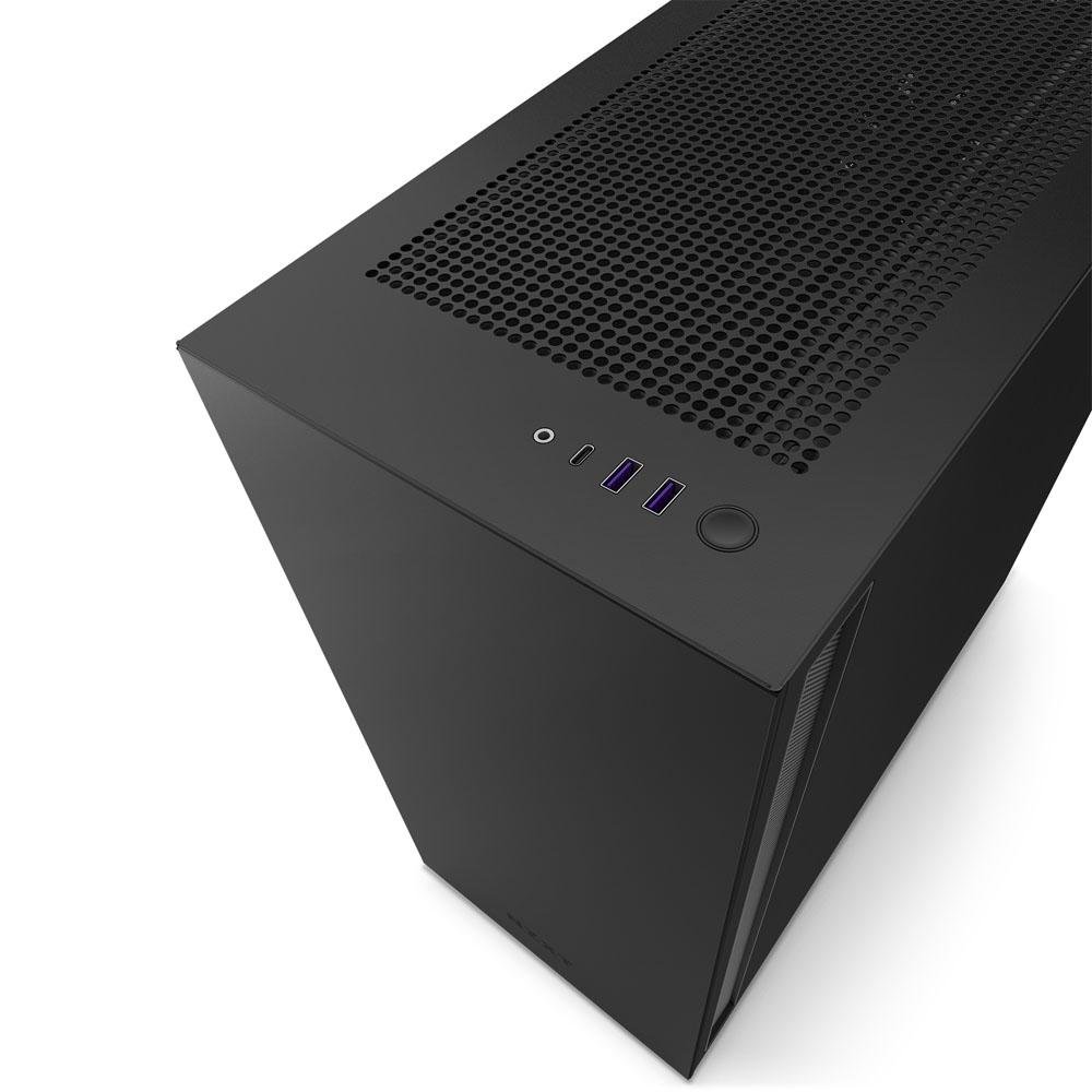 Gabinete NZXT H7, Mid Tower, ATX, Lateral em Vidro Temperado, 2x Fans, Preto - CM-H71BB-01