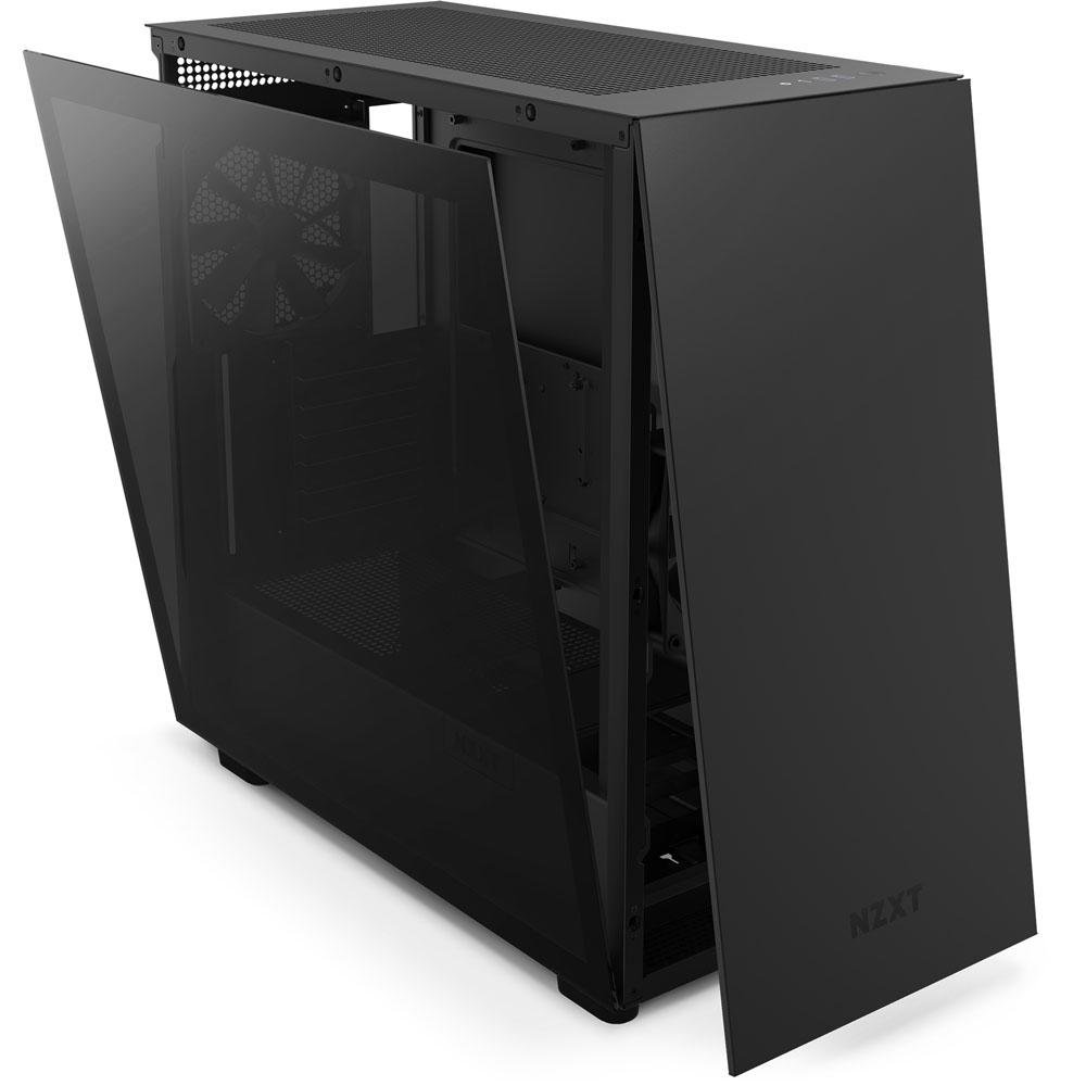Gabinete NZXT H7, Mid Tower, ATX, Lateral em Vidro Temperado, 2x Fans, Preto - CM-H71BB-01