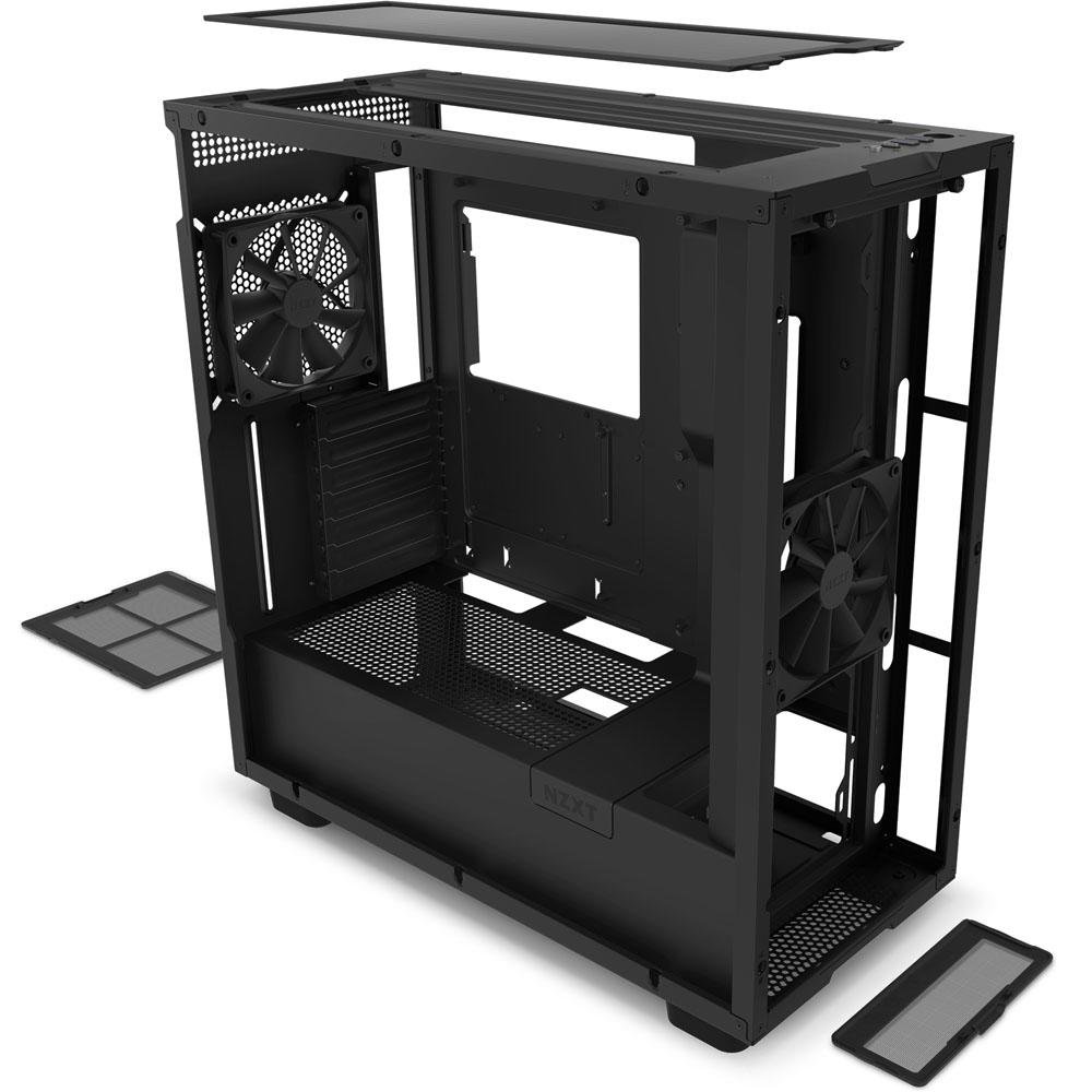 Imagem 13 de 15 do produto Gabinete NZXT H7, Mid Tower, ATX, Lateral em Vidro Temperado, 2x Fans, Preto - CM-H71BB-01