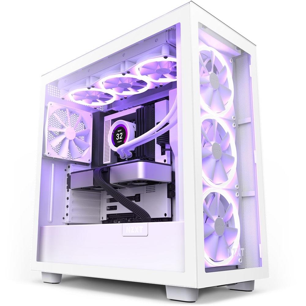 NZXT H7 Elite (2022) プレミアム ゲーミングPCケース Gabinete NZXT H7 Elite Branco | KaBuM!