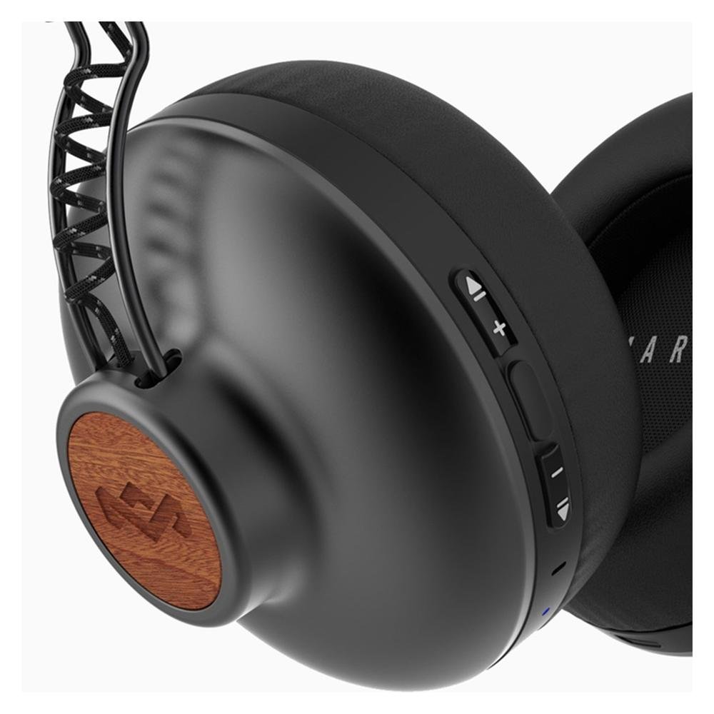 Imagem 4 de 10 do produto Fone de Ouvido Sem Fio House Of Marley Positive Vibration 2, Bluetooth, Drivers 40mm, Preto - FKAM00000700FGR