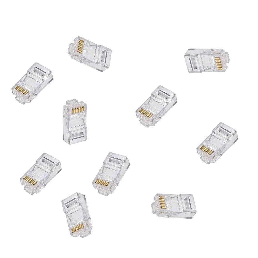 Imagem 2 de 2 do produto Conector para Cabo RJ45 MD9, Cat6, 10 Unidades - 9318