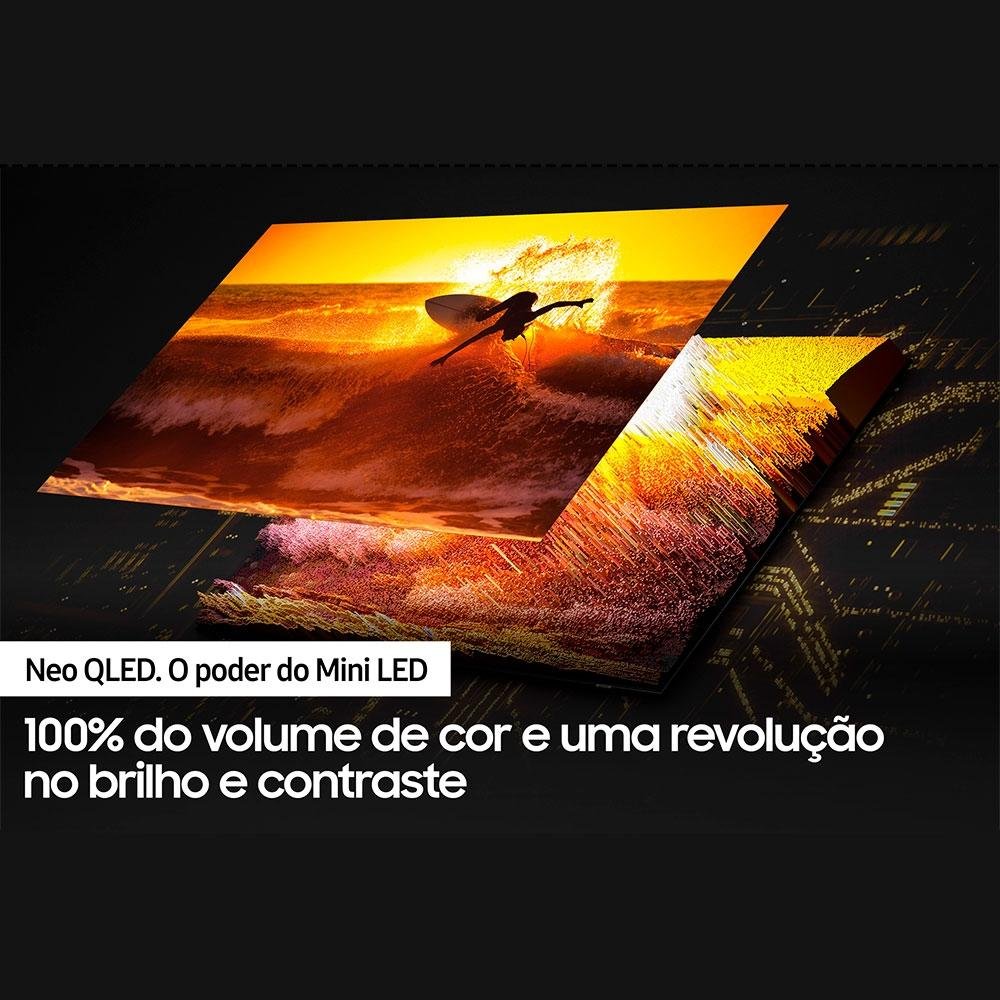 Imagem 10 de 15 do produto Smart TV Samsung 50 Polegadas Gaming Neo QLED 4K, 4 HDMI, Bluetooth, Wi-Fi, 144Hz, IA, HDR 10+, Alexa, Preto - QN50QN90BAGXZD