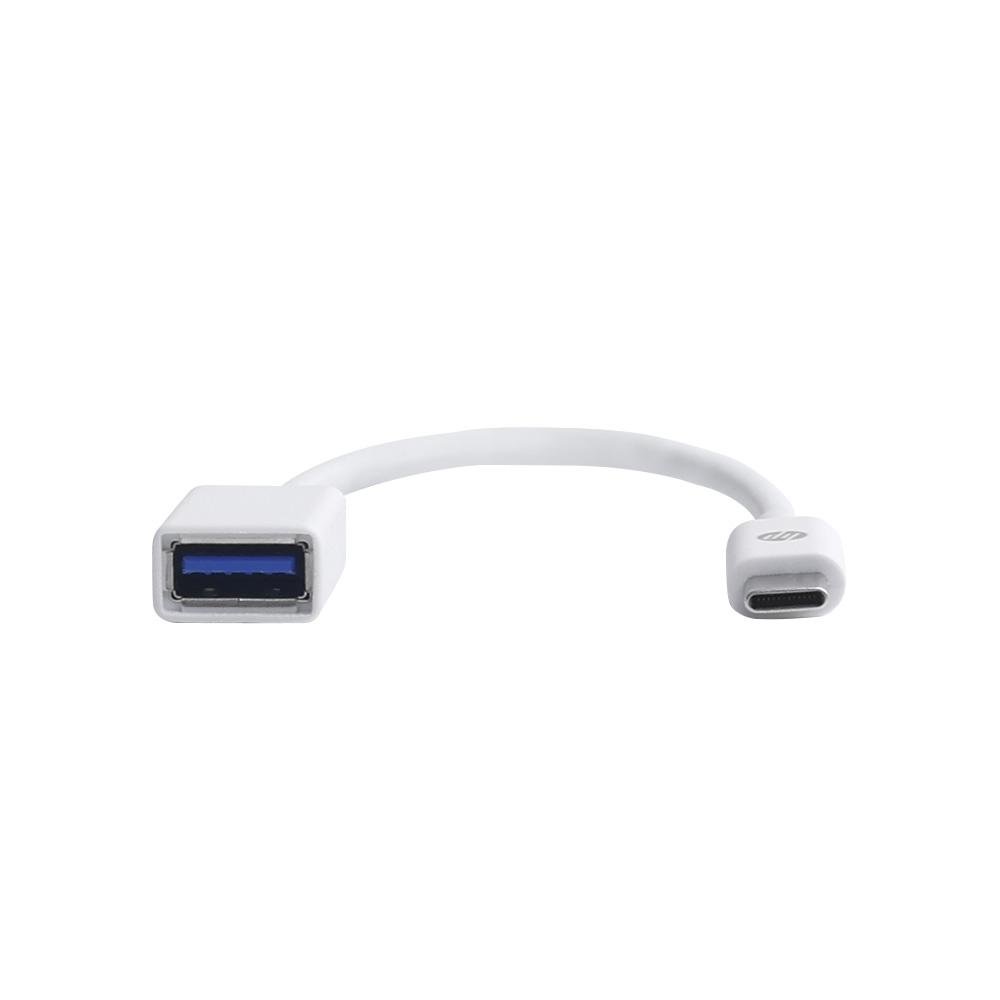 Imagem 3 de 4 do produto Adaptador HP USB-C para USB A, Branco, DHC-TC105 - 9YF06AA