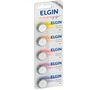 Pilha Botão Elgin Energy CR2032 Lithium 3V (cartela com 5 Unid.)