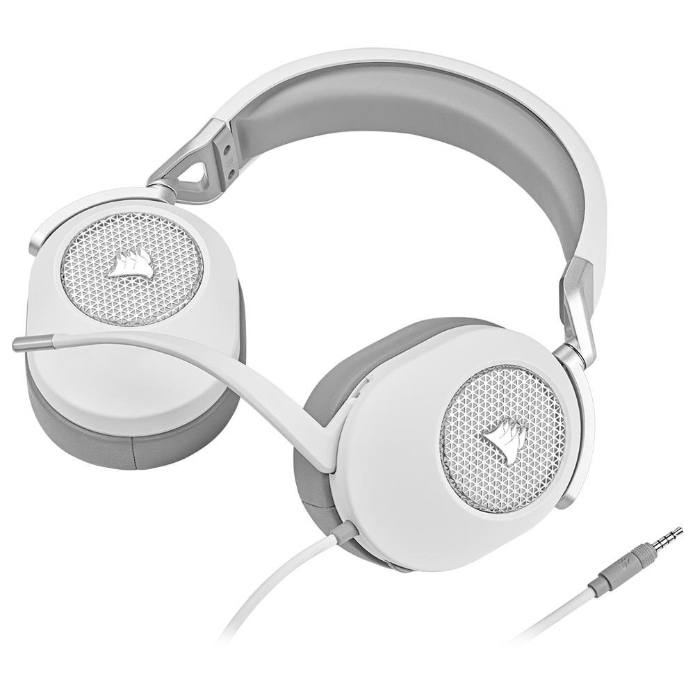Headset Gamer ( Balão.info) HS65 USB/P2, Surround 7.1, Drivers 50mm - Branco - CA-( Balão.info)-NA - foto 3
