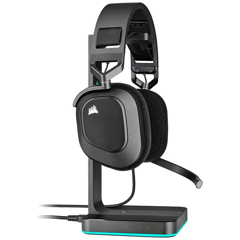 Headset Gamer Corsair HS80 Premium, RGB, Surround, Dolby 7.1, Drivers 50mm, Preto - CA-9011237-NA - view 6