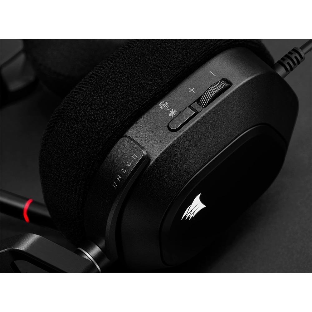 Headset Gamer Corsair HS80 Premium, RGB, Surround, Dolby 7.1, Drivers 50mm, Preto - CA-9011237-NA - view 9