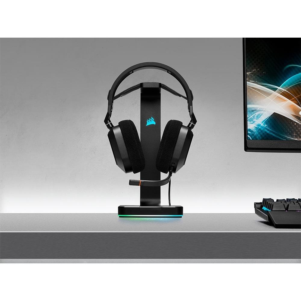 Headset Gamer Corsair HS80 Premium, RGB, Surround, Dolby 7.1, Drivers 50mm, Preto - CA-9011237-NA - view 10