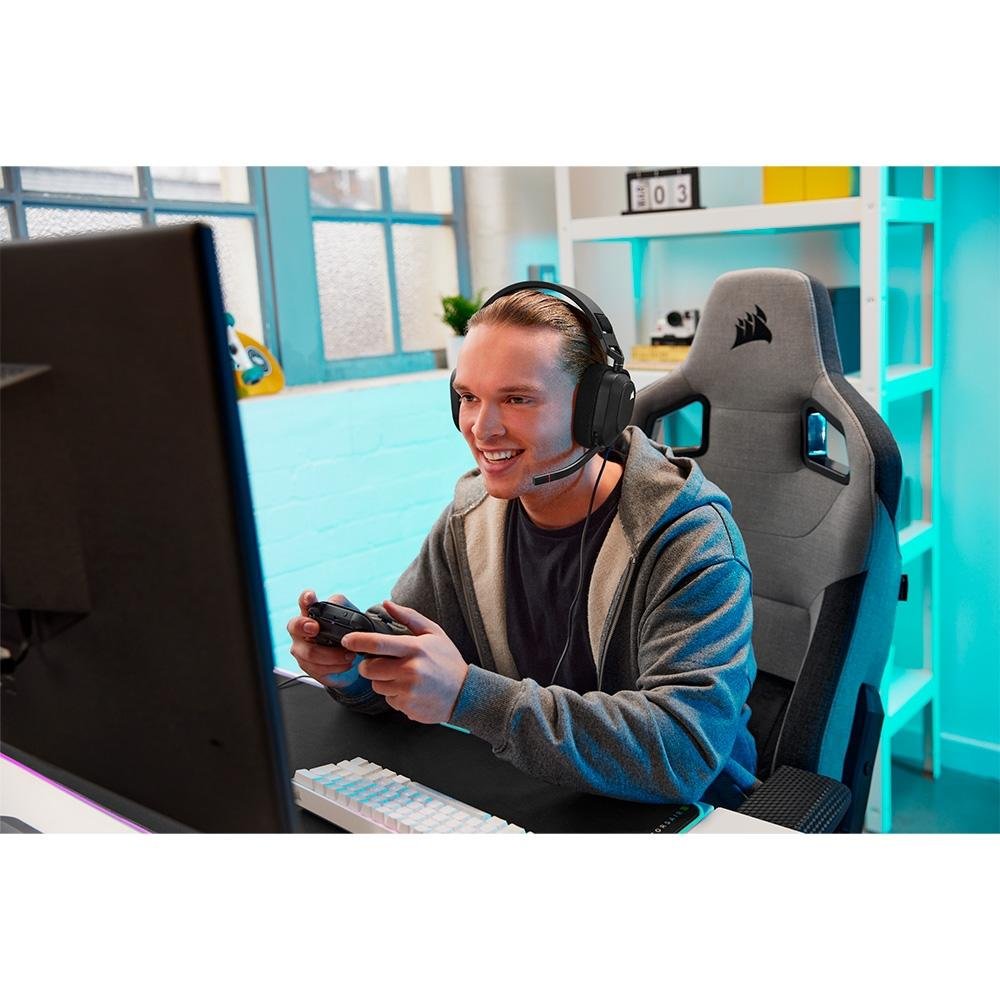 Headset Gamer Corsair HS80 Premium, RGB, Surround, Dolby 7.1, Drivers 50mm, Preto - CA-9011237-NA - view 14