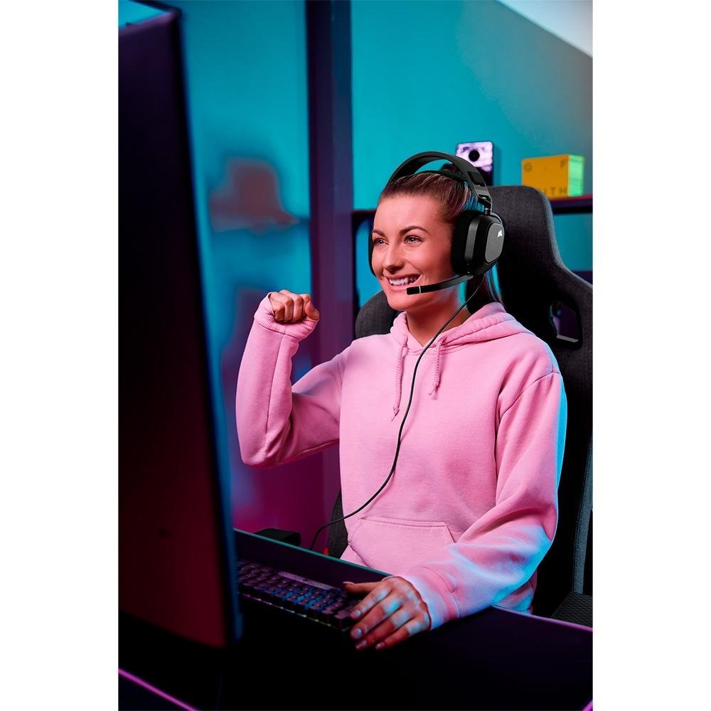 Headset Gamer Corsair HS80 Premium, RGB, Surround, Dolby 7.1, Drivers 50mm, Preto - CA-9011237-NA - view 15