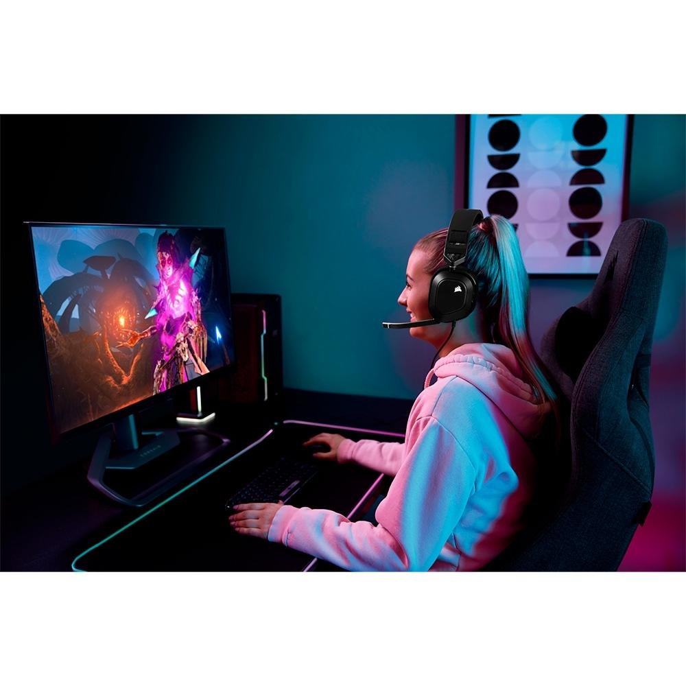 Headset Gamer Corsair HS80 Premium, RGB, Surround, Dolby 7.1, Drivers 50mm, Preto - CA-9011237-NA - view 16