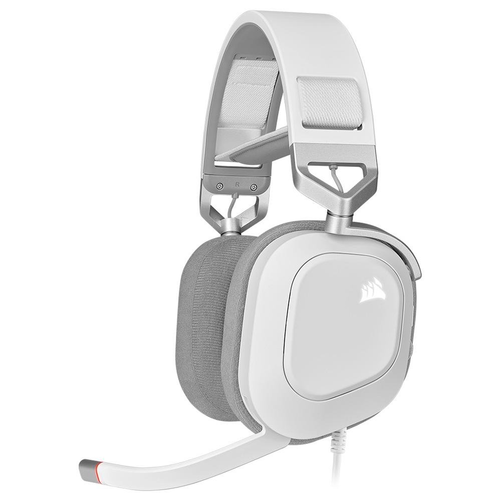 Imagem 15 de 17 do produto Headset Gamer Corsair HS80 Premium, RGB, Surround, Dolby 7.1, Drivers 50mm, Branco - CA-9011238-NA