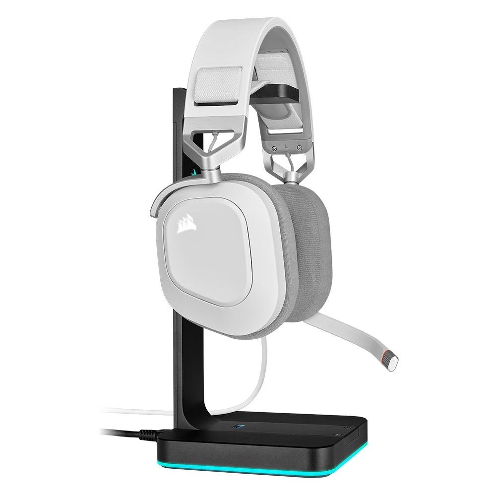 Headset Gamer ( Balão.info) HS80 Premium, RGB, Surround, Dolby 7.1, Drivers 50mm, Branco - CA-( Balão.info)-NA - foto 10