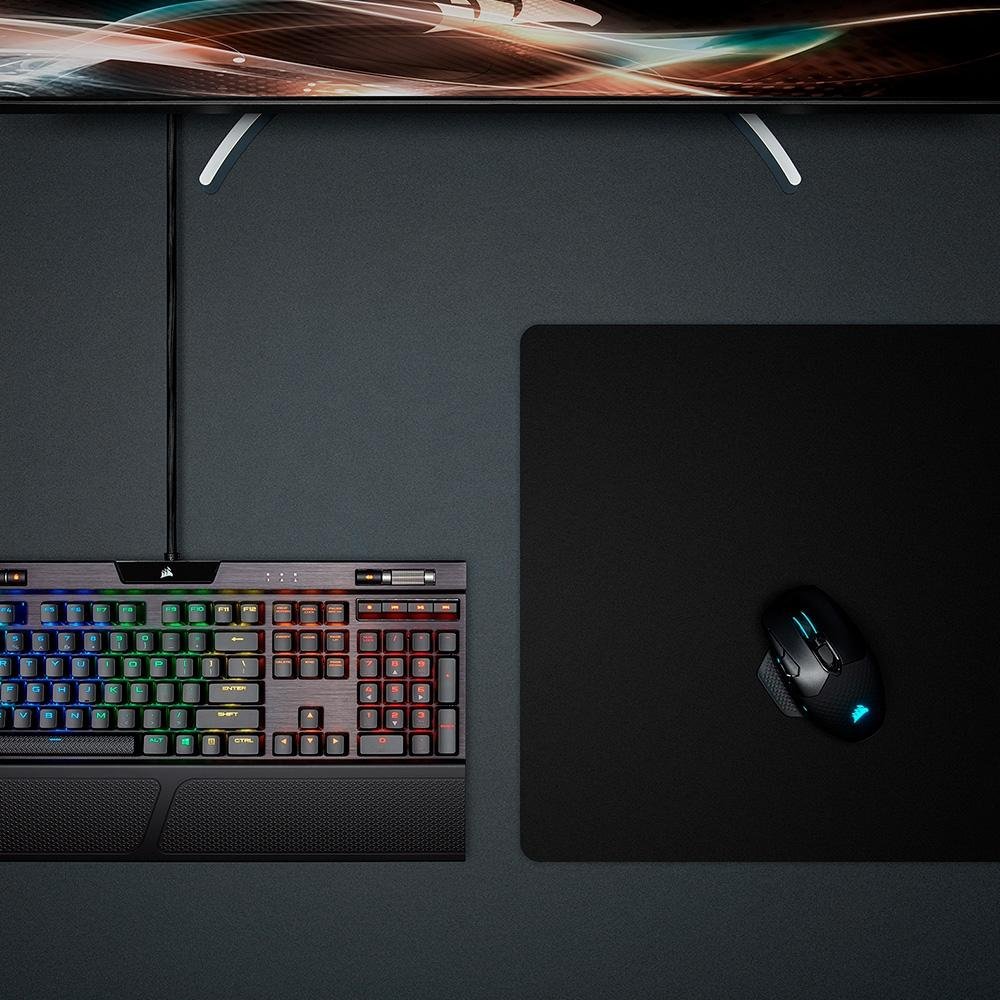 Imagem 8 de 20 do produto Mousepad Gamer Corsair MM200 PRO XL, Grande (450x400mm), Preto - CH-9412660-WW