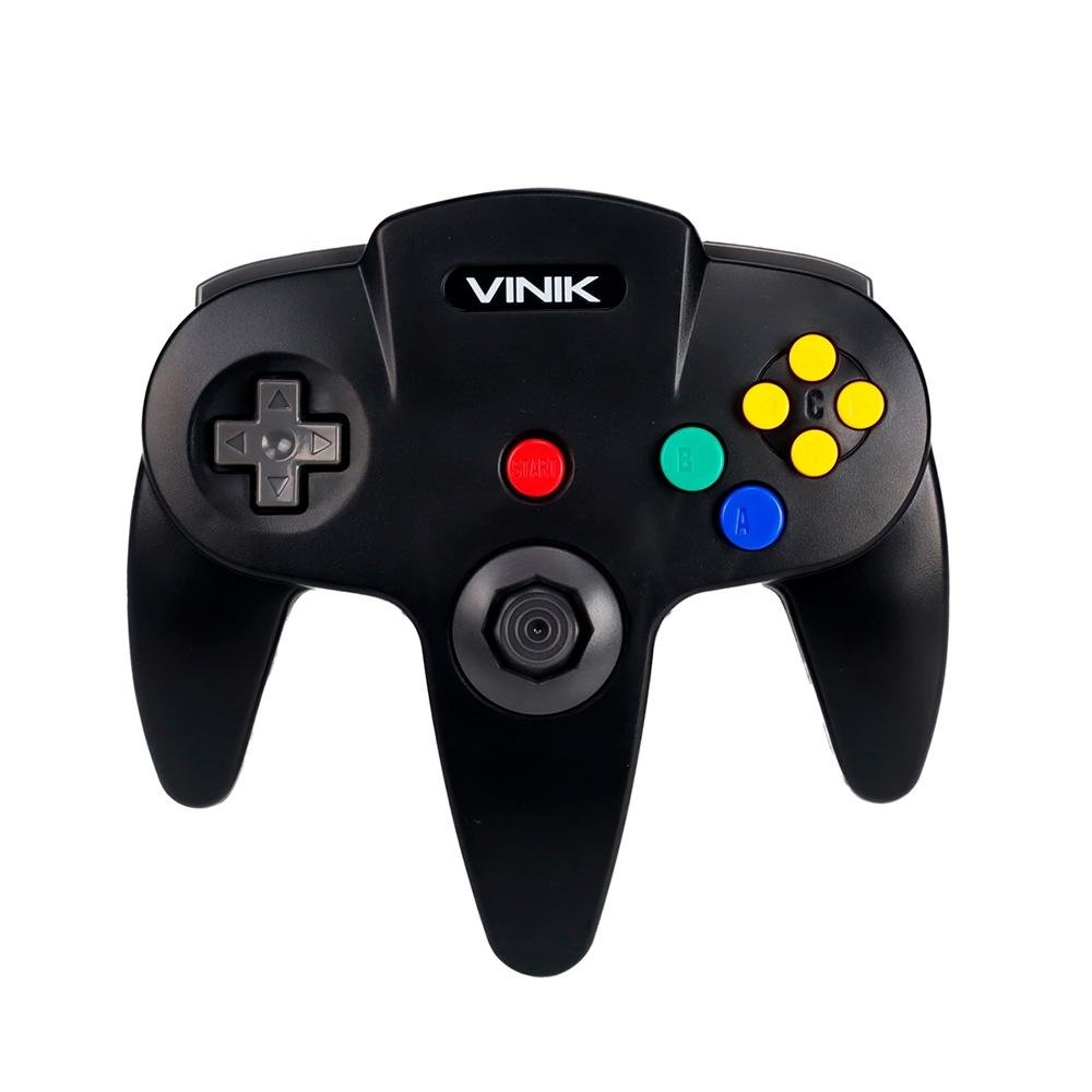 Controle N64 para PC Vinik, USB, Preto - 107487 - Controle para PC