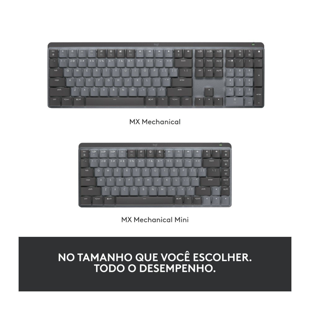 Teclado Mecânico Sem Fio ( Balão.info) MX Mechanical, Iluminação, Switch Tactile Quiet, Bluetooth, USB, Preto - 920-( Balão.info - foto 12