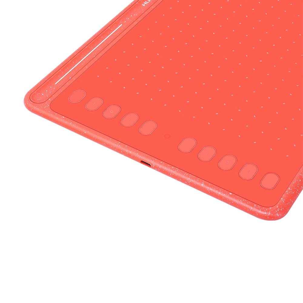 Mesa Digitalizadora ( Balão.info) HS611, 8192 Níveis de Sensibilidade, USB-C, Vermelho Coral - HS 611 R - foto 2