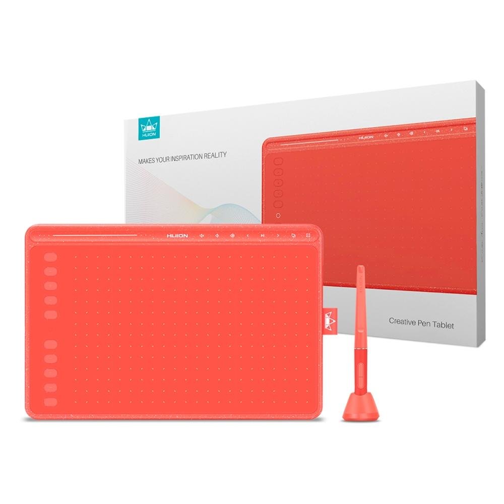 Mesa Digitalizadora ( Balão.info) HS611, 8192 Níveis de Sensibilidade, USB-C, Vermelho Coral - HS 611 R - foto 5