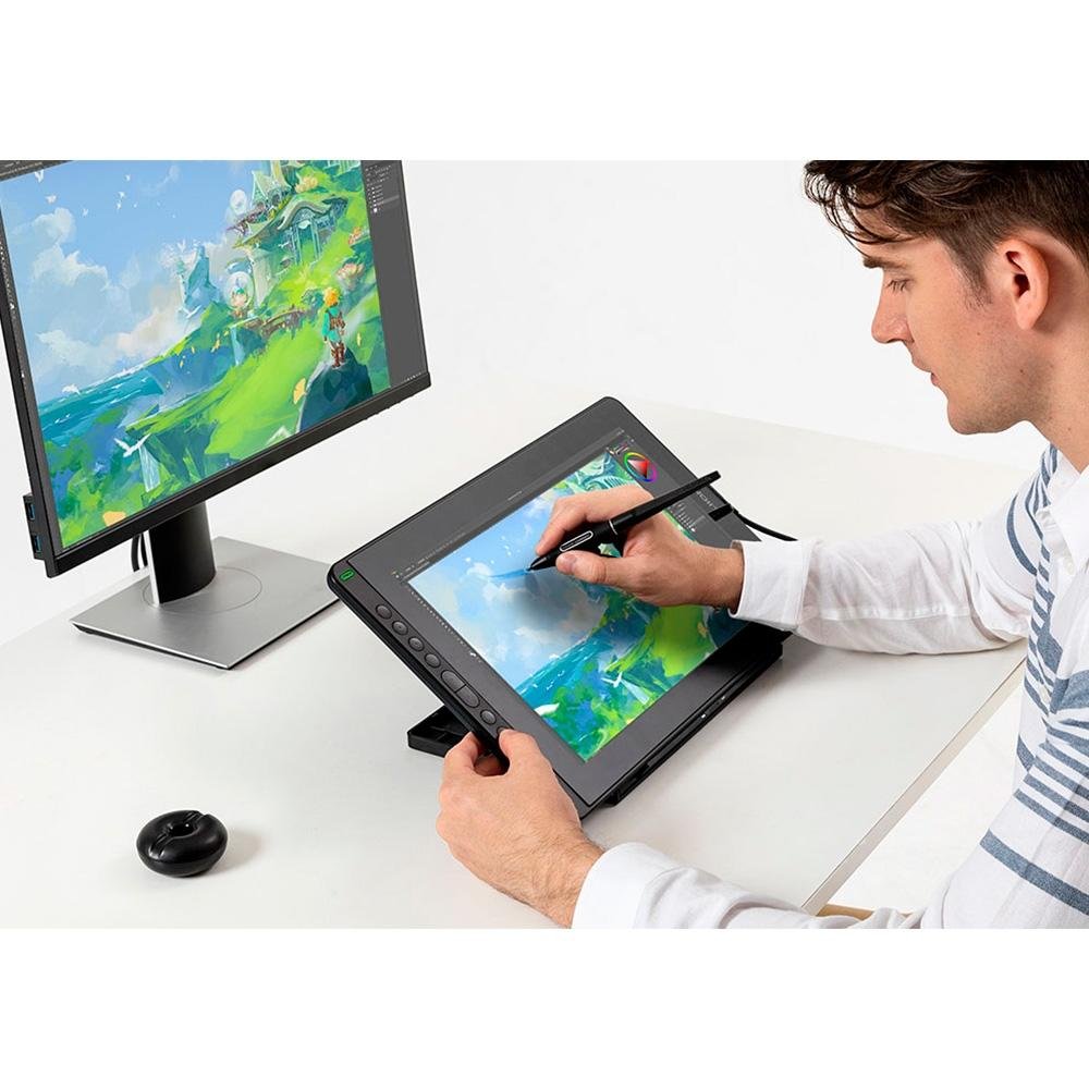 "Mesa Digitalizadora ( Balão.info) Pro 16"", Tela Full HD, 8192 Níveis de Pressão, 10 botões programáveis, USB, Preto - ( Balão.info" - foto 7