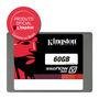 SSD Kingston 2.5´ 60GB V300 SATA III Leituras: 450MB/s, Gravações: 450MB/s e Leitura e Gravação Aleatória até 4K - SV300S37A/60G