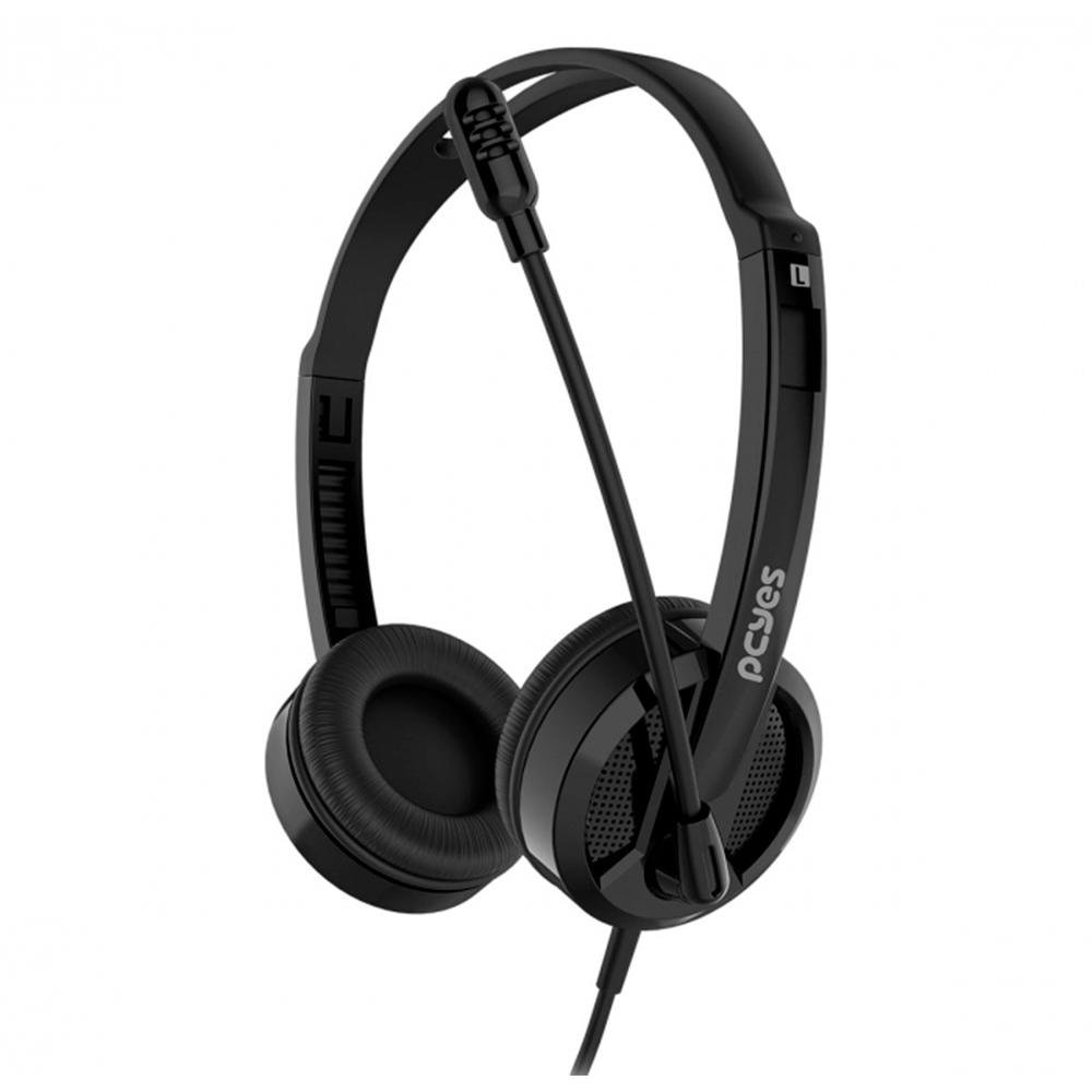 Headset Office Pcyes HB300, Driver 30mm, P2 3.5mm, Preto - PHB300 - view 3