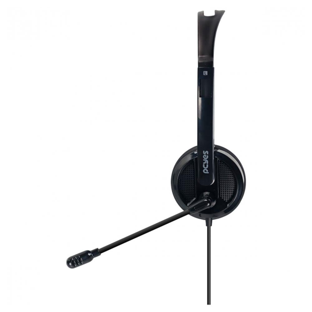 Headset Office Pcyes HB300, Driver 30mm, P2 3.5mm, Preto - PHB300 - view 6