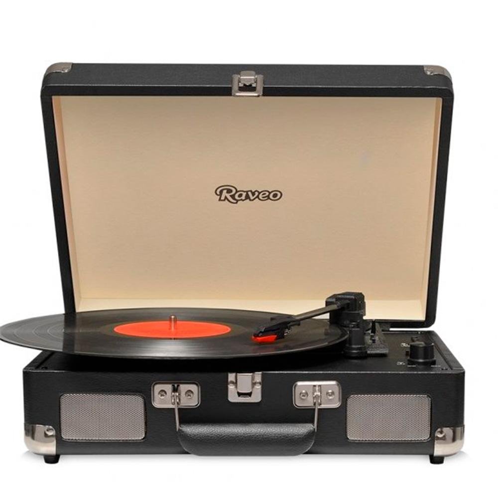 Toca Discos HI FI Raveo Sonetto Chrome, Vinyl, Bluetooth, USB, Aux, Preto - 26396 - view 3