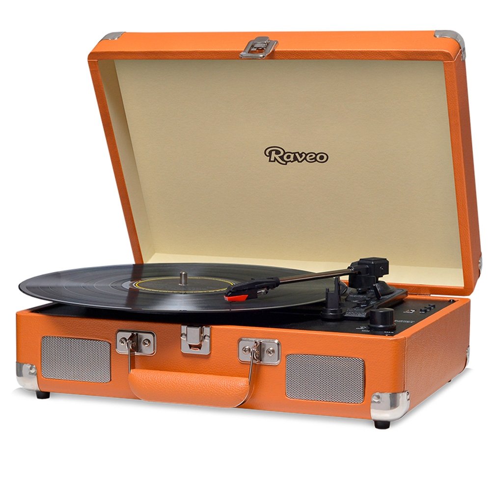 Vitrola HI FI Raveo Sonetto Chrome, Vinyl, Bluetooth, USB, Aux, Caramelo - 26400 - view 2