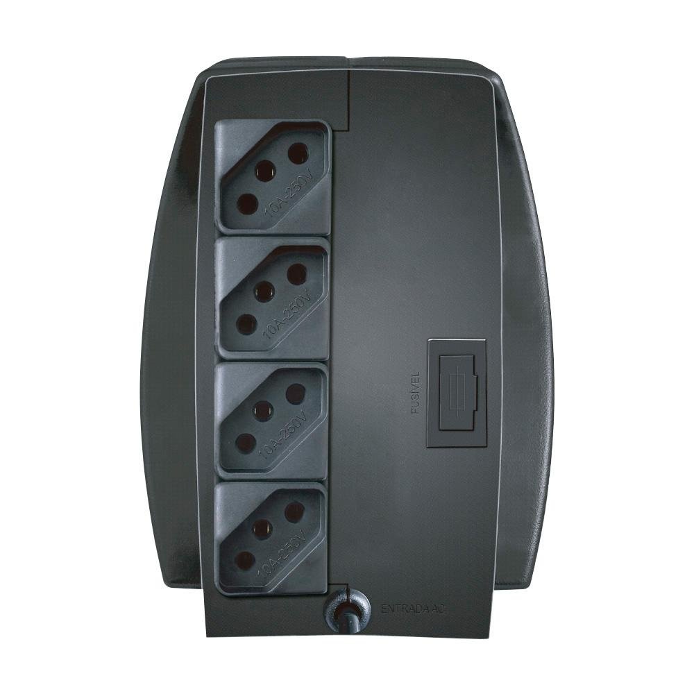 Estabilizador Coletek ES-300VA, 115V, 4 Tomadas, Preto - ES-300VA-M - view 2