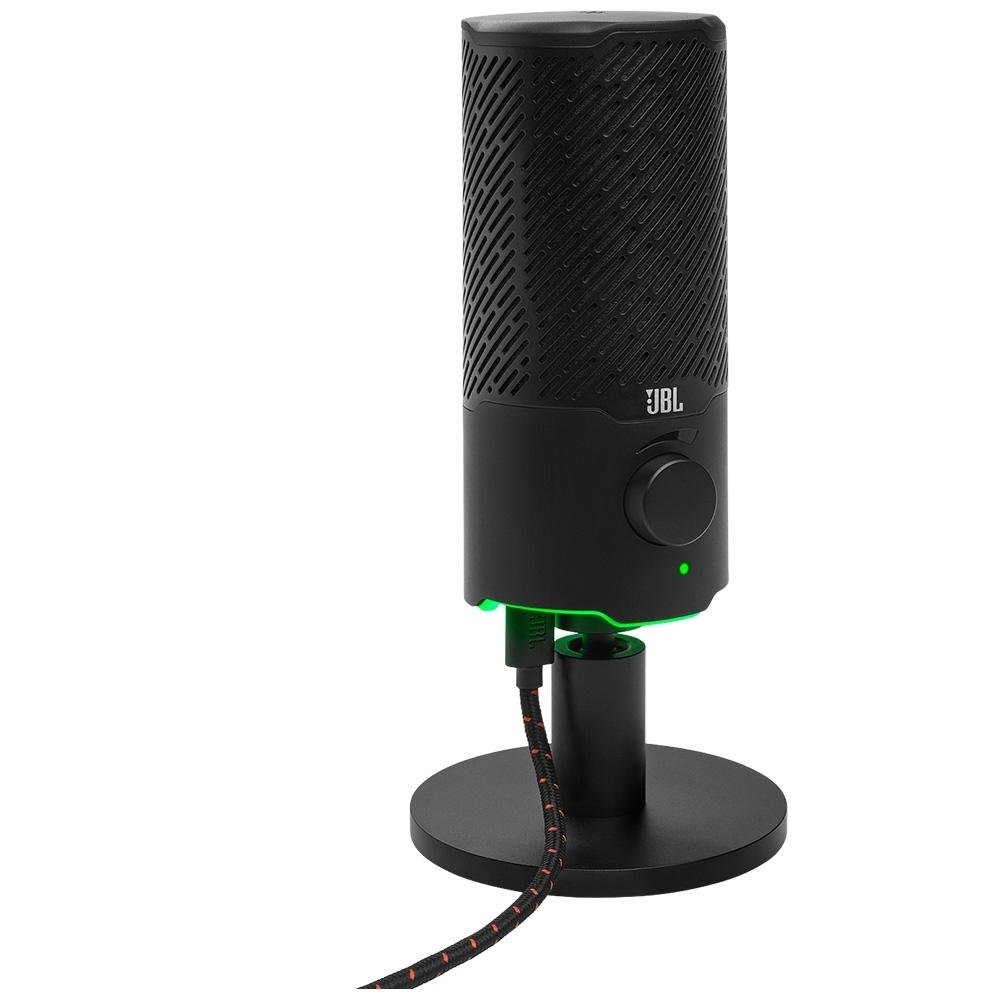 Microfone Quantum Stream JBL Podcast, USB, RGB, Otimizado pra PC/MAC/PS5/PS4/Nintendo Switch, Montagem Universal, Metálico - JBLQSTREAMBLK - view 3