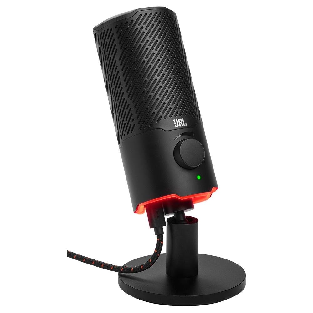 Microfone Quantum Stream JBL Podcast, USB, RGB, Otimizado pra PC/MAC/PS5/PS4/Nintendo Switch, Montagem Universal, Metálico - JBLQSTREAMBLK - view 4