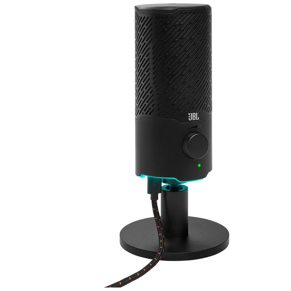 Microfone Quantum Stream JBL Podcast, USB, RGB, Otimizado pra PC/MAC/PS5/PS4/Nintendo Switch, Montagem Universal, Metálico - JBLQSTREAMBLK - view 6