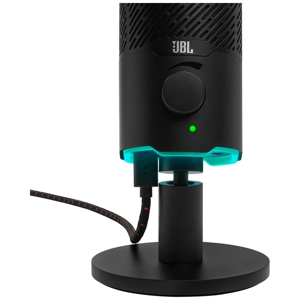 Microfone Quantum Stream JBL Podcast, USB, RGB, Otimizado pra PC/MAC/PS5/PS4/Nintendo Switch, Montagem Universal, Metálico - JBLQSTREAMBLK - view 11