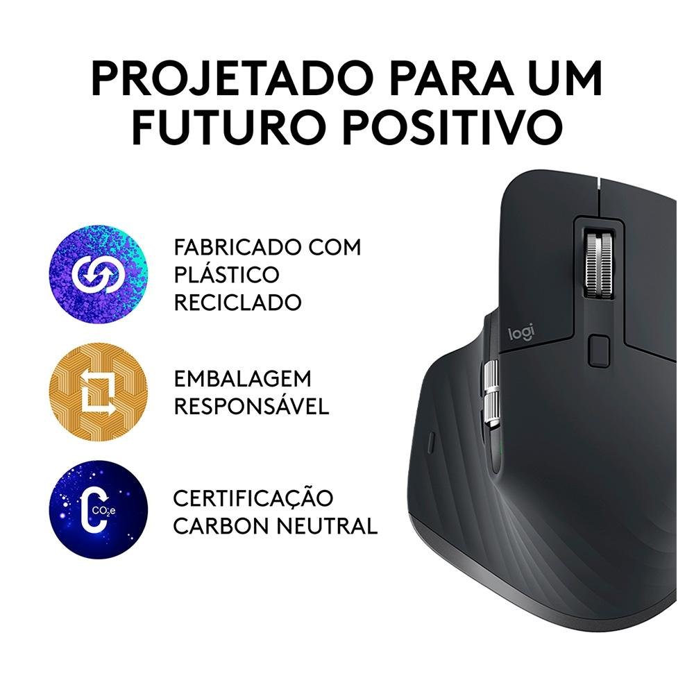 Mouse Sem Fio Logitech MX Master 3S | KaBuM!
