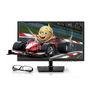Monitor LED LG Cinema 3D 23´ Widescreen Full HD, VGA/DVI/HDMI D2343P - Black Piano + Óculos 3D