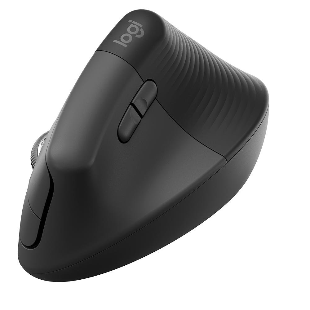 Mouse Sem Fio Logitech Lift, 4000 DPI, 6 Botões, Bluetooth, Ergonômico, USB, Grafite - 910-006466 - view 4