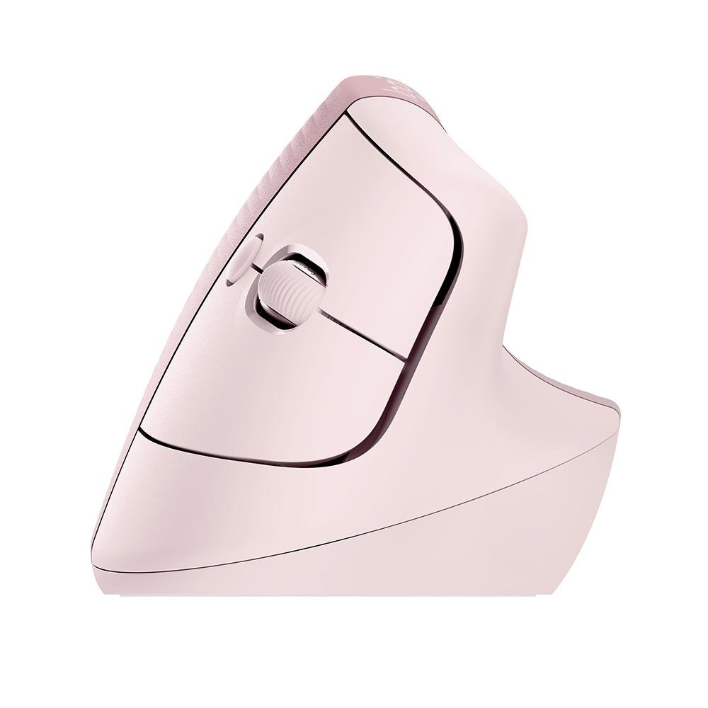 Mouse Sem Fio Logitech Lift, 4000 DPI, 6 Botões, Bluetooth, Ergonômico, USB, Rose - 910-006472 - view 8