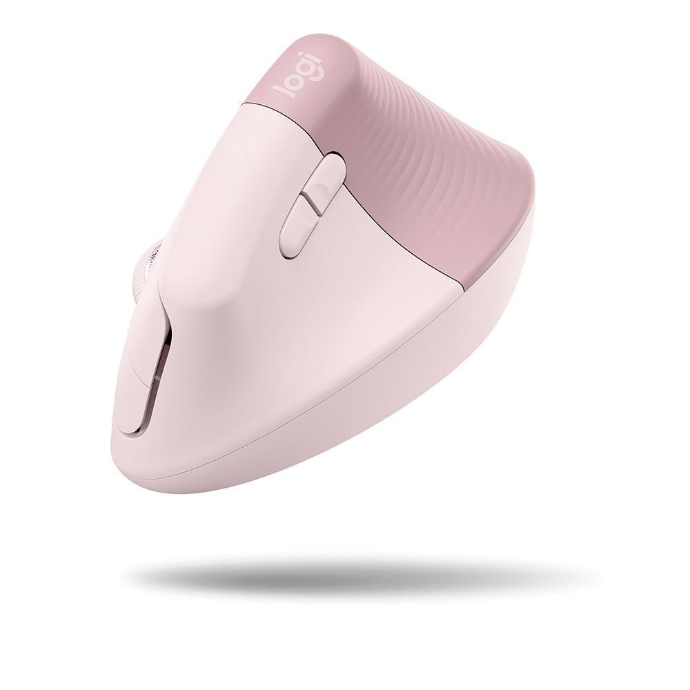 Mouse Sem Fio Logitech Lift, 4000 DPI, 6 Botões, Bluetooth, Ergonômico, USB, Rose - 910-006472 - view 6
