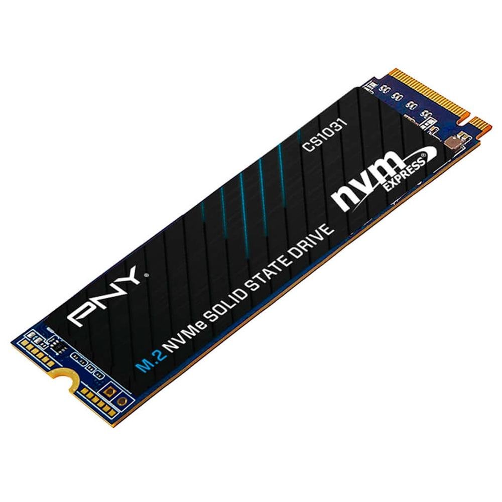 SSD PNY, 256GB, NVMe, M.2 2280, PCIe Gen 3x4, NVMe 1.3, Leitura: 1.700MB/s e Gravação: 1.100MB/s, Preto - M280CS1031-256-CL SSD PNY, 256GB, NVMe, M.2 2280, PCIe Gen 3x4, NVMe 1.3, Leitura: 1.700MB/s e Gravação: 1.100MB/s, Preto - M280CS1031-256-CL