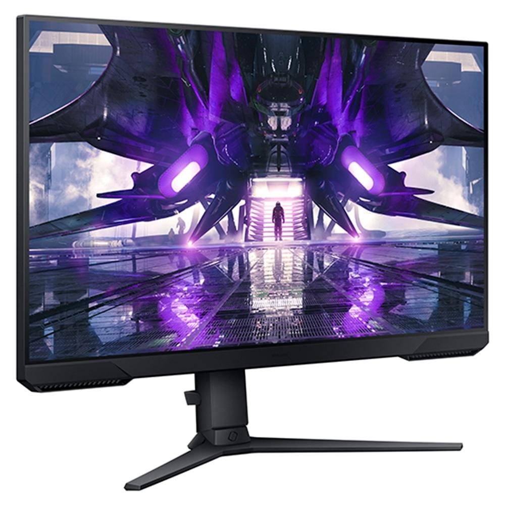 Imagem 2 de 7 do produto Monitor Gamer Samsung Odyssey G32 27", 165Hz, Full HD, 1ms, DisplayPort e HDMI, FreeSync Premium, Ajuste de Altura, Preto - LS27AG320NLXZD
