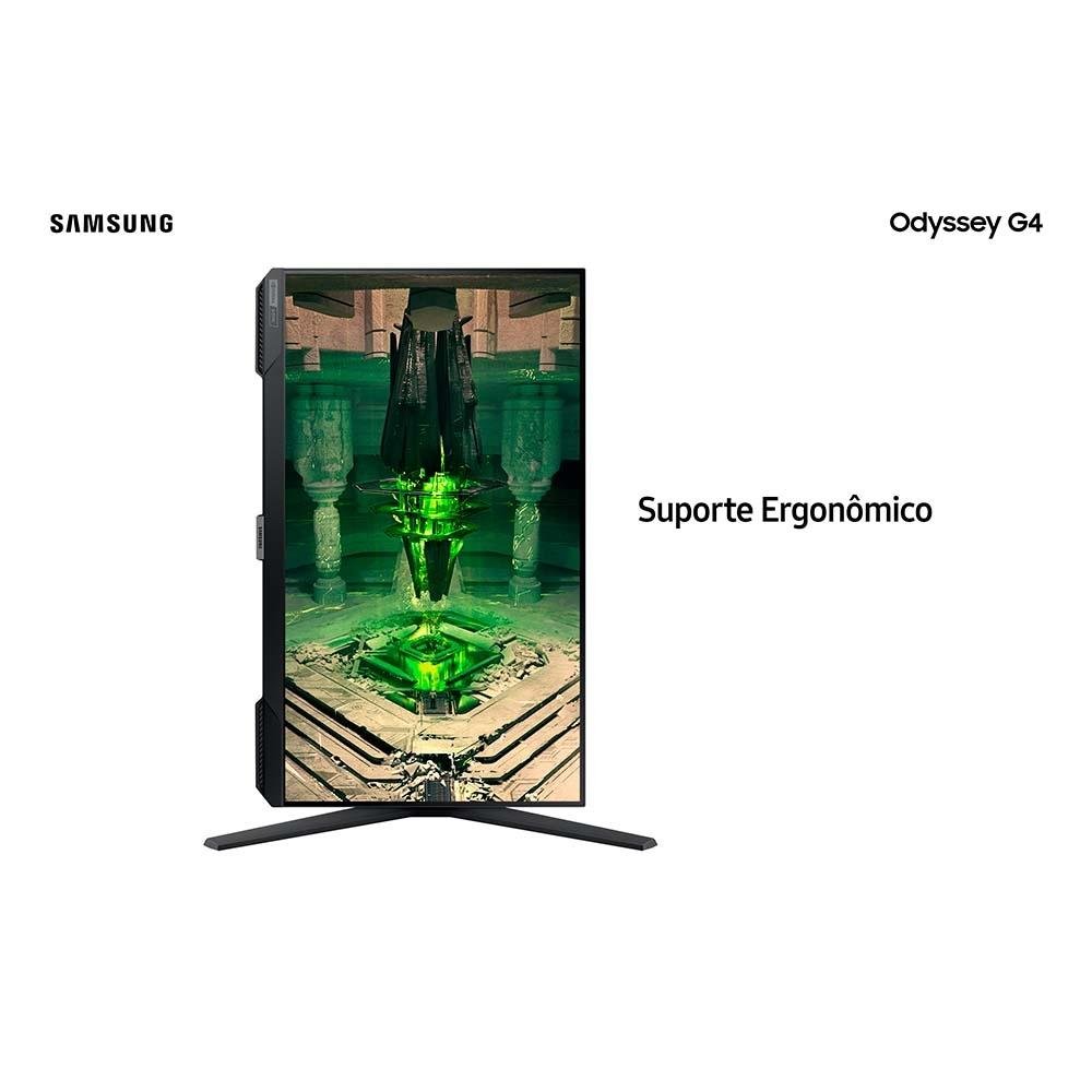 Imagem 3 de 6 do produto Monitor Gamer Samsung Odyssey G4 27 Full HD, IPS, 240 Hz, 1ms, HDMI/DisplayPort, FreeSync Premium, HDR 10, 99% sRGB, VESA - LS27BG400ELXZD