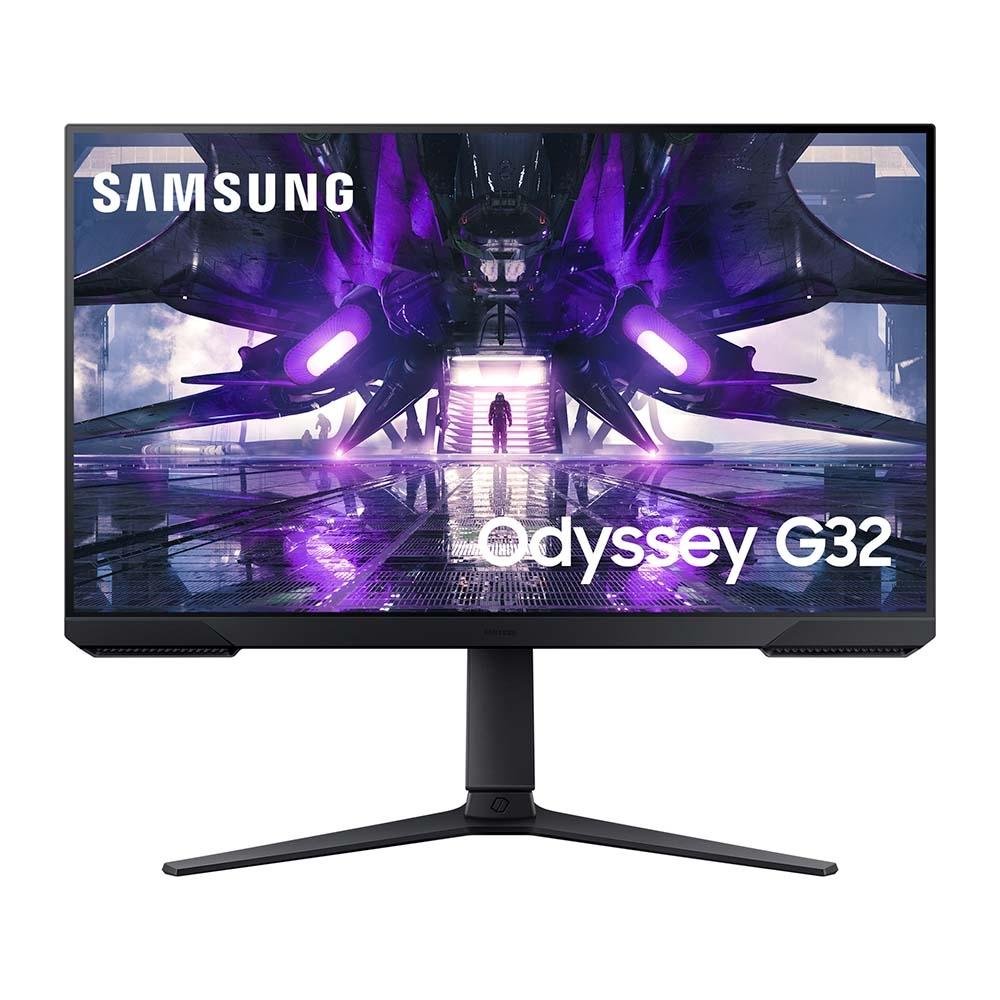 Monitor Gamer Samsung Odyssey G3 24"Full HD LED, 165Hz, 1ms, HDMI e DP, FreeSync Premium, Ajuste de Altura, Preto - LS24AG320NLXZD Monitor Gamer Samsung Odyssey G3 24"Full HD LED, 165Hz, 1ms, HDMI e DP, FreeSync Premium, Ajuste de Altura, Preto - LS24AG320NLXZD