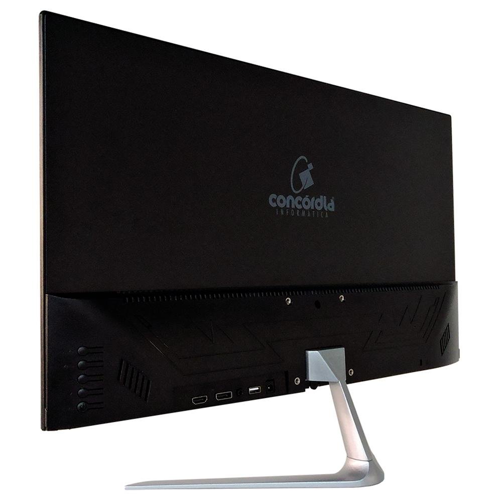 Imagem 5 de 6 do produto Monitor Gamer Concórdia 23,8 LED Full HD, 165Hz, 1ms, HDMI/DisplayPort, FreeSync, Preto e Prata - R200s