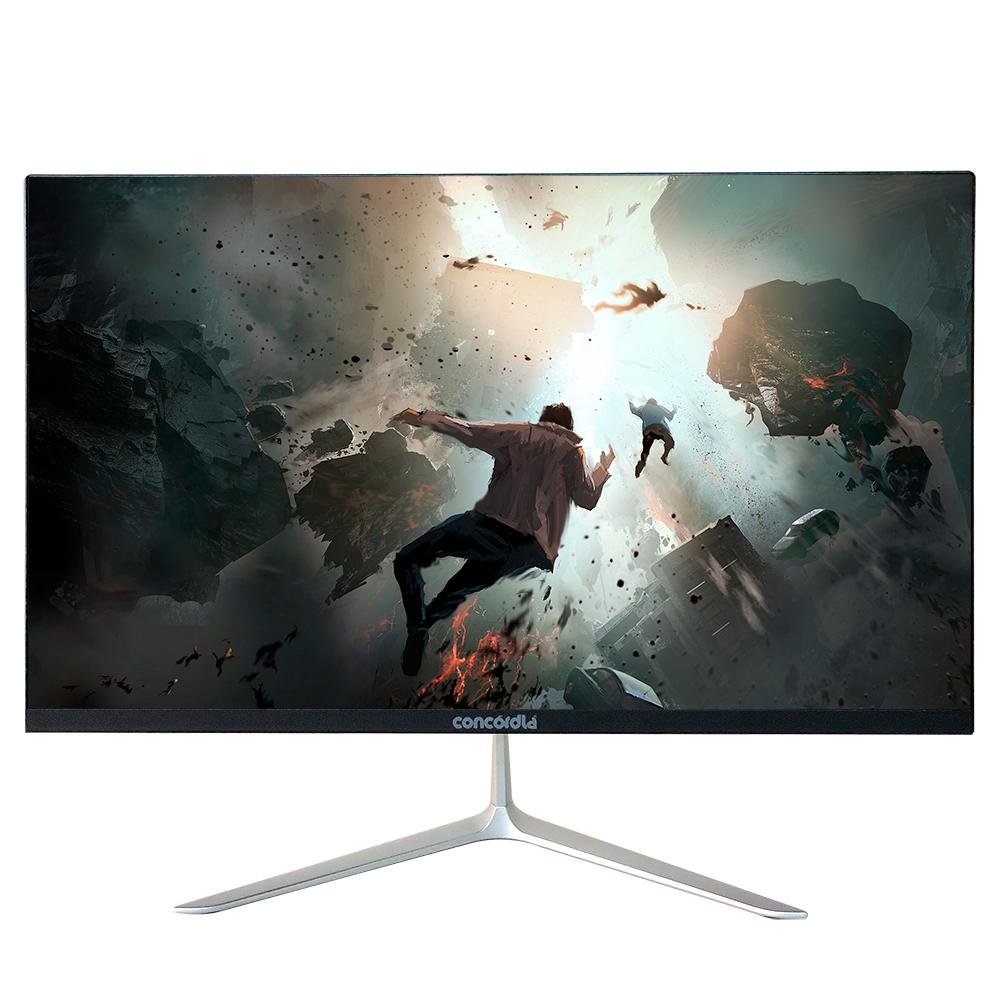 Imagem 1 de 6 do produto Monitor Gamer Concórdia 23,8 LED Full HD, 165Hz, 1ms, HDMI/DisplayPort, FreeSync, Preto e Prata - R200s
